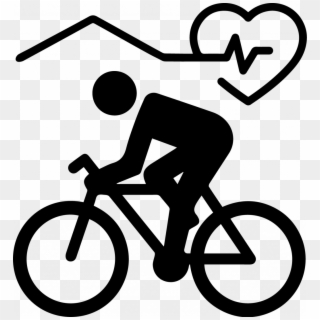 Cycling Clipart - Cyclist Clipart Black And White, HD Png Download
