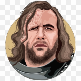 The Hound Is Chaotic Neutral - Hound Game Of Thrones Cartoon, HD Png Download