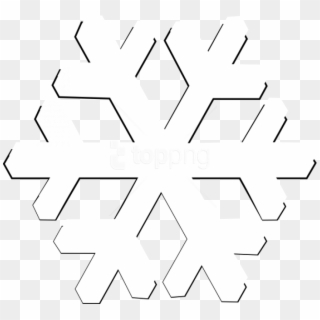 Download Snowflake Png Images Background - White Snowflake Clipart Png, Transparent Png