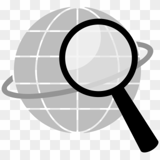 Simple Globe Search Icons Png - Search Clipart Black And White, Transparent Png