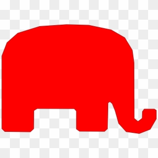 Elephant Republican Red, HD Png Download