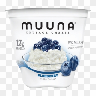 Blueberries - Muuna Strawberry Cottage Cheese, HD Png Download