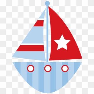 Sailing Boat Clipart Nautical Theme - Veleros Marineros Infantiles, HD Png Download