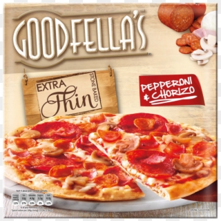 Goodfella's Stonebaked Extra Thin Pizza Pepperoni & - Goodfellas Extra Thin Pizza, HD Png Download