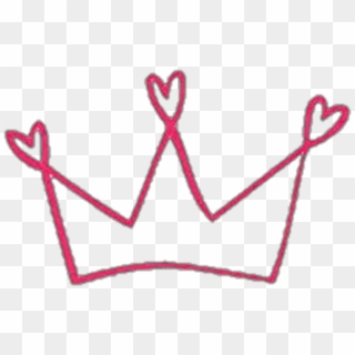 Crown Tumblr Hearts Love Aesthetic Sticker 🛸 Png Tumblr - Doodle Crown Png Transparent, Png Download