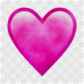 Purple Heart Emoji Png - Black Heart Transparent Background, Png Download