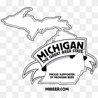 Northern Michigan Brewery Traverse City Right Brain - Michigan Beer Logo, HD Png Download