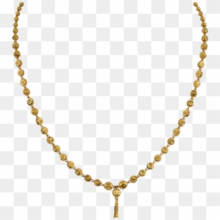 For A Change, A Beaded Slender Gold Chain By Orra - 1 Tola Gold Necklace Designs With Price, HD Png Download