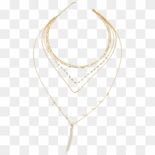 Gold Layered Necklcace - Necklace, HD Png Download
