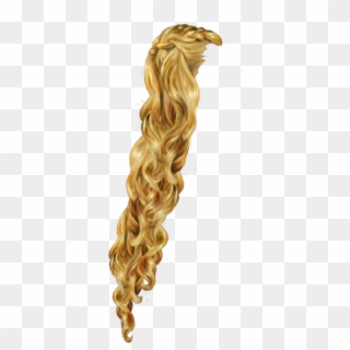 Hair Transparent Rapunzel - Blond Hair Braided Png, Png Download