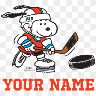 Snoopy Clipart Hockey - Hockey Snoopy, HD Png Download