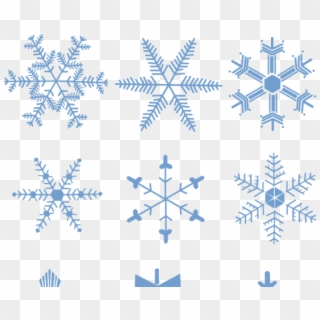 Snowflakes Clipart Clear Background - Transparent Background Snowflake Cartoon, HD Png Download