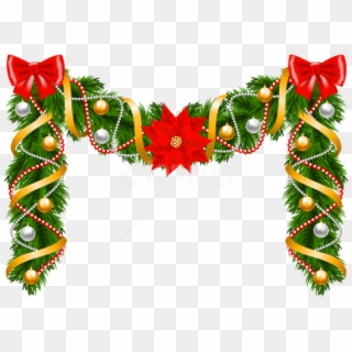 Free Png Christmas Deco Garland Png - Christmas Design Borders, Transparent Png