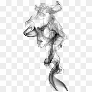 Drawing Smoking White Smoke - Smoke Clipart Black And White, HD Png Download