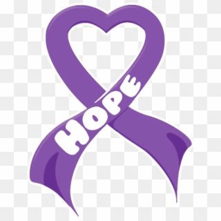 Hope Clipart Purple Ribbon - End Pancreatic Cancer, HD Png Download