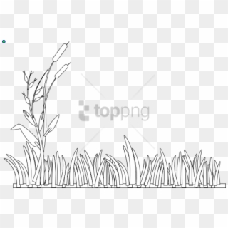 Free Png Grass Black And White Png Image With Transparent - Clip Art Grass Black And White, Png Download