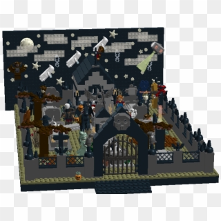 Modular Graveyard Haloween1 - Lego Halloween Cemetery Moc, HD Png Download