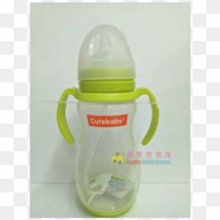 Wide Mouth Pump Bottle With Straw Handle - Baby Bottle, HD Png Download