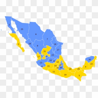 2006 Mexican Election Per State - Elecciones Presidenciales Mexico 2006, HD Png Download