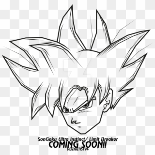 Easy To Draw Ultra Instinct Goku , Png Download - Easy Drawings Of Goku Ultra Instinct, Transparent Png
