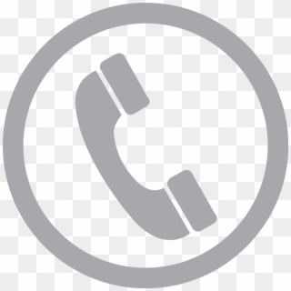 Telephone Icon Grey - Blue Transparent Phone Icon, HD Png Download