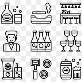 Bar And Pub - Coding Language Icons, HD Png Download
