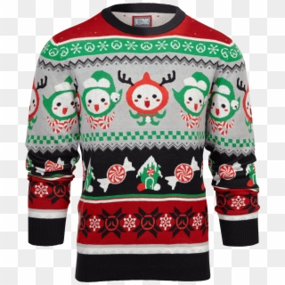 18 Ow Ugly Holiday Sweater Front Gallery - Pachimari Ugly Sweater, HD Png Download
