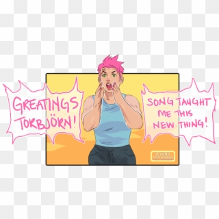 And Zarya Wants To Spread Her Knowledge Of Dabbing - Cartoon, HD Png Download