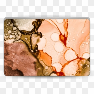 Orange Color Splash Skin Laptop - Drop, HD Png Download