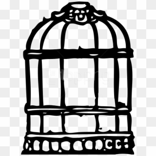 Free Png Cage Bird Png Images Transparent - Cage Outline, Png Download