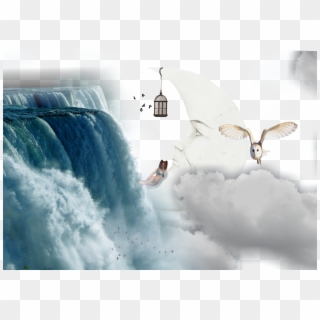 Waterfall Owl Woman Bird Cage Png Image - Niagara Falls Horseshoe Close, Transparent Png