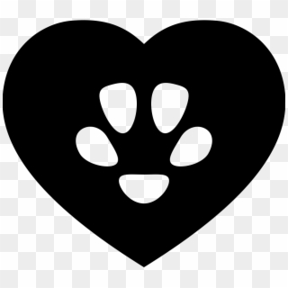 Pawprint Comments - Heart, HD Png Download