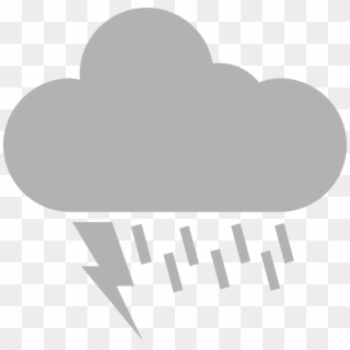 Thunderstorm Thunder Cloud Rain Png Image - Nubes Con Trueno Animadas, Transparent Png