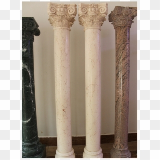 Natural Marble Stone Column Pillars - Column, HD Png Download