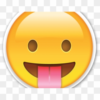 Graphic Royalty Free Smiley Face Free Download Clip - Eyes Closed Tongue Out Emoji Png, Transparent Png