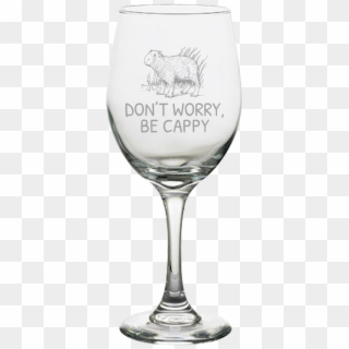 Funny Capybara Wine Glass - Funny Wine Glasses For Teachers, HD Png Download