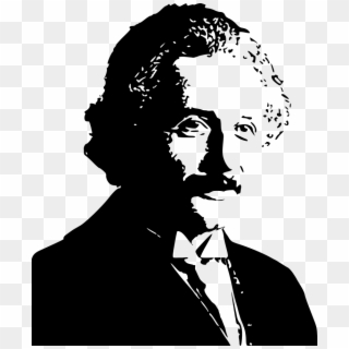 Albert Einstein Silhouette Clipart Png For Web - Albert Einstein Vector Silhouette, Transparent Png