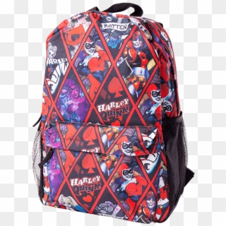 Harley Quinn Diamond Pattern Backpack - Bag, HD Png Download