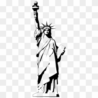 Statue Of Liberty Png - Statue Of Liberty Black And White Png, Transparent Png