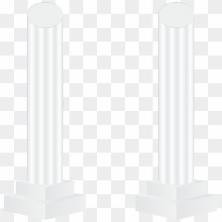White Pillars Png Transparent Clip Art Image, Png Download