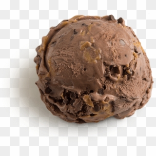 Peanut Butter Ice Cream Scooped - Scoop Of Chocolate Ice Cream, HD Png Download