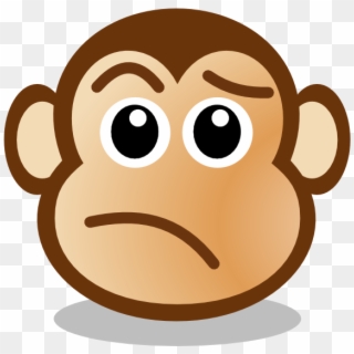 Svg Royalty Free Download Cilpart Trendy Face With - Angry Monkey Face  Cartoon, HD Png Download - 600x561(#240823) - PngFind