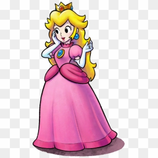 Princess Peach Clipart Confused - Mario And Luigi Series Peach, HD Png Download