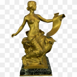 Statue Clipart Antique Gold, HD Png Download