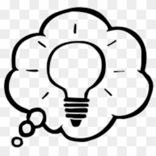 Image Free Brainstorming Cliparts Download Clip Art - Thought Bubble With Light Bulb, HD Png Download