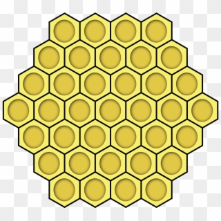 Honeycomb - Clip Art Hexagon Bee Hive, HD Png Download