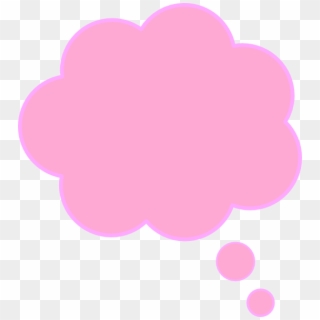 Pink Thought Bubble Clipart, HD Png Download