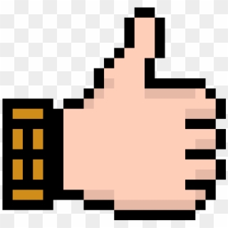 Facebook Thumbs Up Png - Pixelated Thumbs Up, Transparent Png