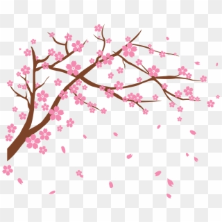 Blossom Clip Art Transprent Png Free Download - Vector Cherry Blossom Png, Transparent Png