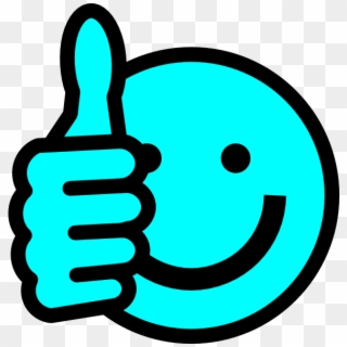 Baby Blue Thumbs Up Clip Art At Clker - Blue Thumbs Up Clip Art, HD Png Download